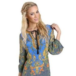 PAISLEY DELIGHT LACE BAROQUE DRESS